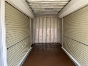 中古20ftドライスチールコンテナ　両面シャッター仕様