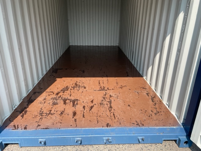 新古20ft　ドライスチールコンテナ　青色