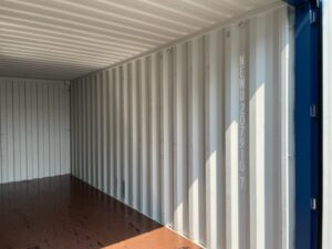 新古20ft　ドライスチールコンテナ　青色