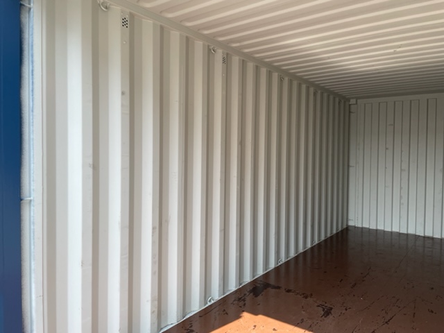 新古20ft　ドライスチールコンテナ　青色