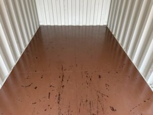 新古20ft　ドライスチールコンテナ　青色