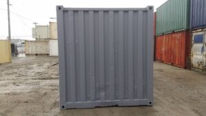 中古20ft　ドライスチールコンテナ　グレー錆止め仕上げ