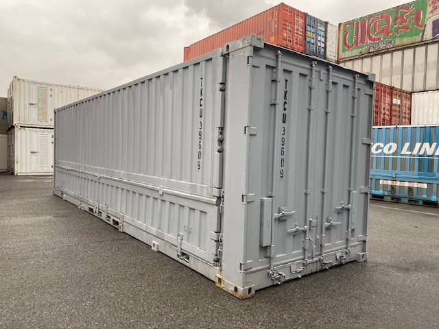 中古31ft ドライスチールコンテナ グレー塗装済み