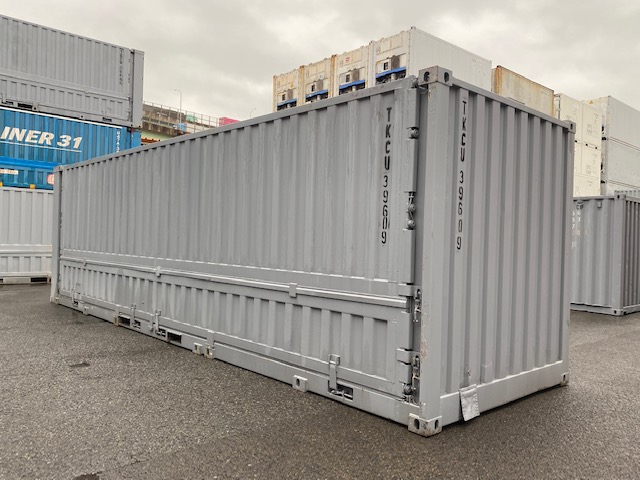 中古31ft ドライスチールコンテナ グレー塗装済み