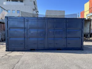中古20ft フルサイドオープンコンテナ　外装塗装済み