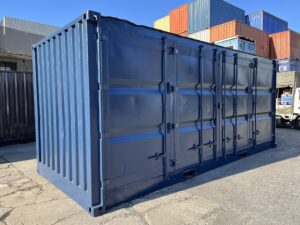 中古20ft フルサイドオープンコンテナ　外装塗装済み