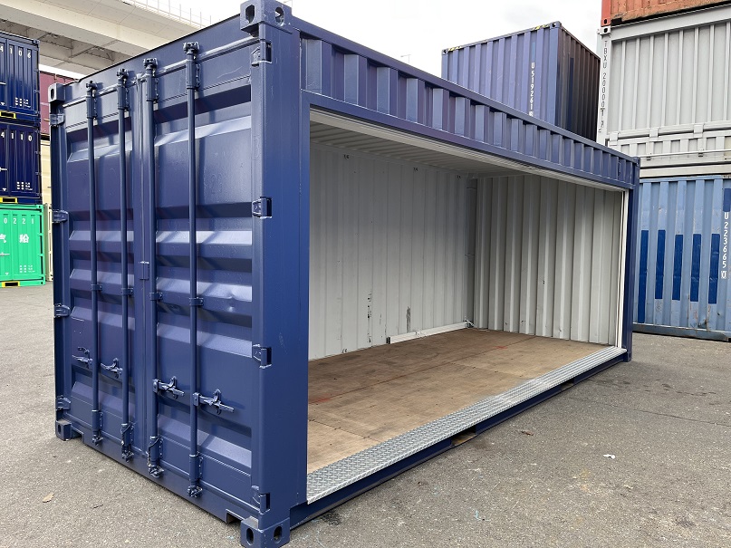 中古20ft ドライスチールコンテナ（フルシャッター仕様）