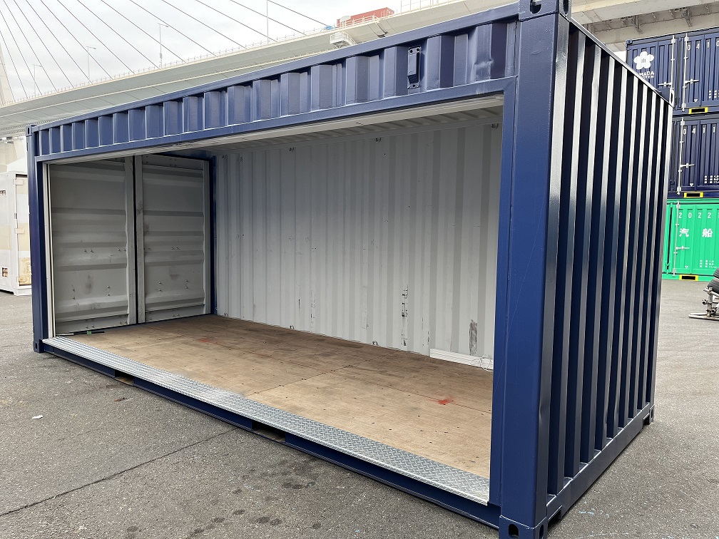 中古20ft ドライスチールコンテナ（フルシャッター仕様）
