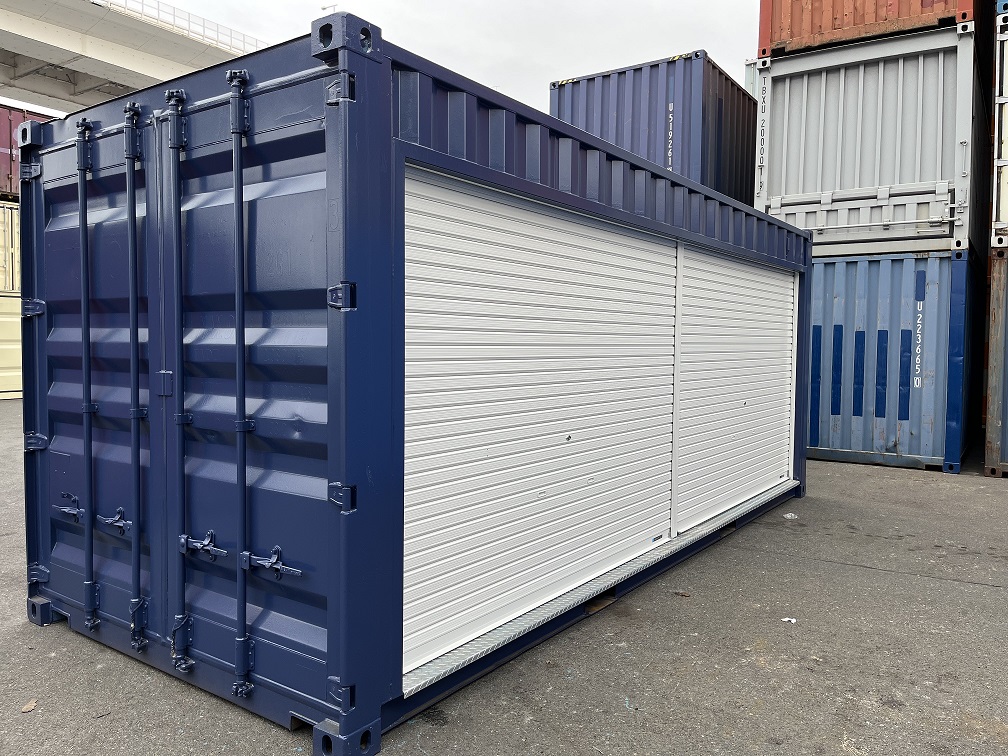 中古20ft ドライスチールコンテナ（フルシャッター仕様）