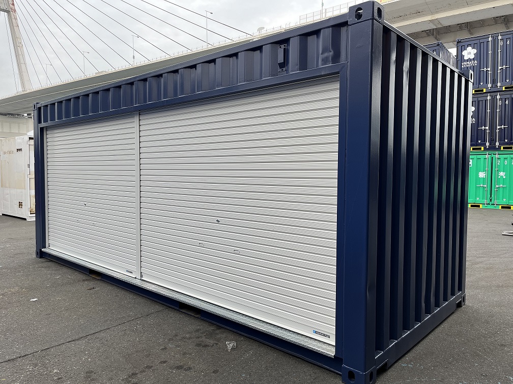 中古20ft ドライスチールコンテナ（フルシャッター仕様）