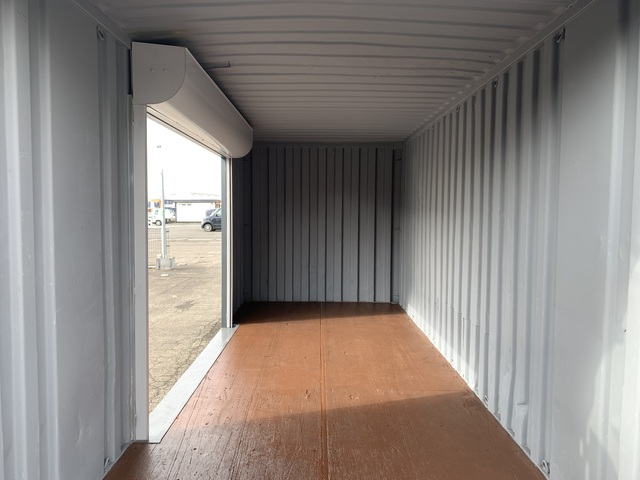 中古20ft　左パネル2840ｍｍシャッター付きコンテナ