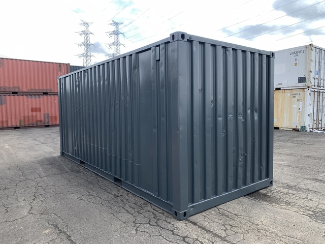 中古20ft　左パネル2840ｍｍシャッター付きコンテナ