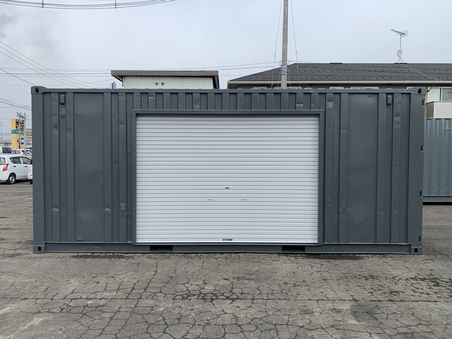 中古20ft　左パネル2840ｍｍシャッター付きコンテナ