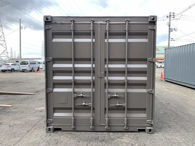 中古20ft　右パネルフルサイドシャッター付きコンテナ