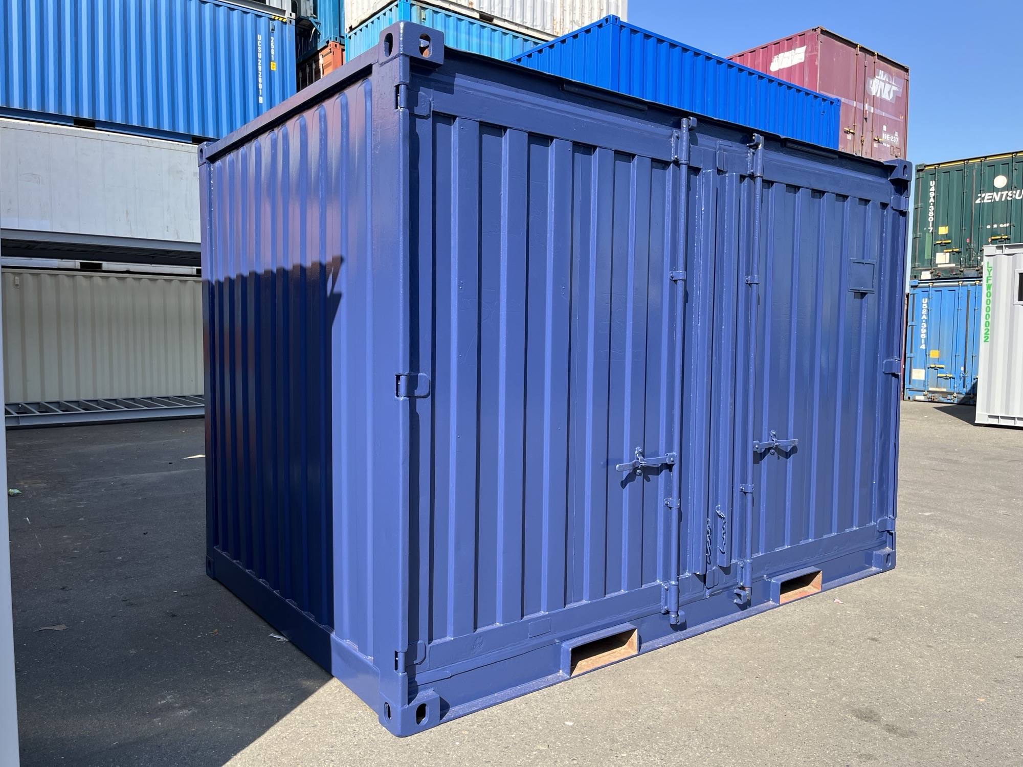 中古12ft ドライスチールコンテナ　外装塗装済み