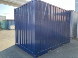 中古12ft ドライスチールコンテナ　外装塗装済み