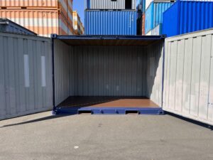 中古12ft ドライスチールコンテナ　外装塗装済み