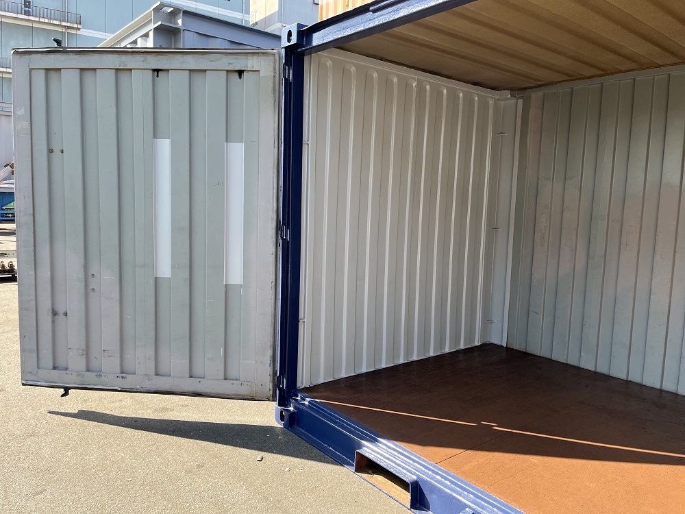 中古12ft ドライスチールコンテナ　外装塗装済み