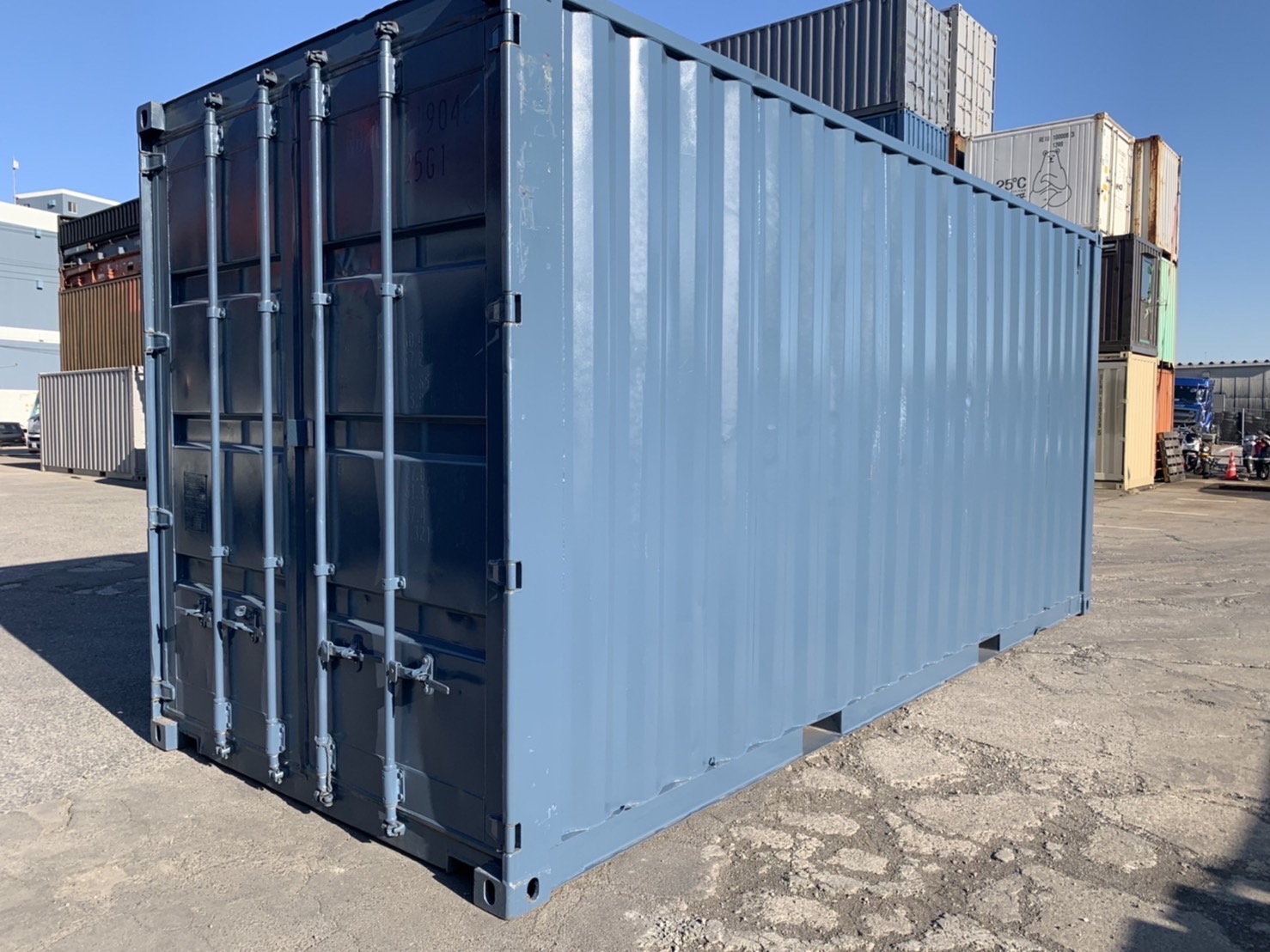 中古20ft ハイキューブ(背高)ドライスチールコンテナ　外装塗装済み