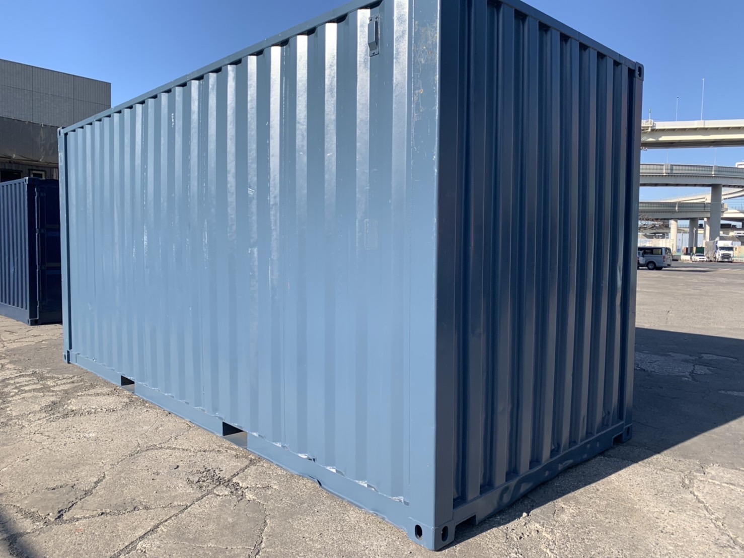 中古20ft ハイキューブ(背高)ドライスチールコンテナ　外装塗装済み