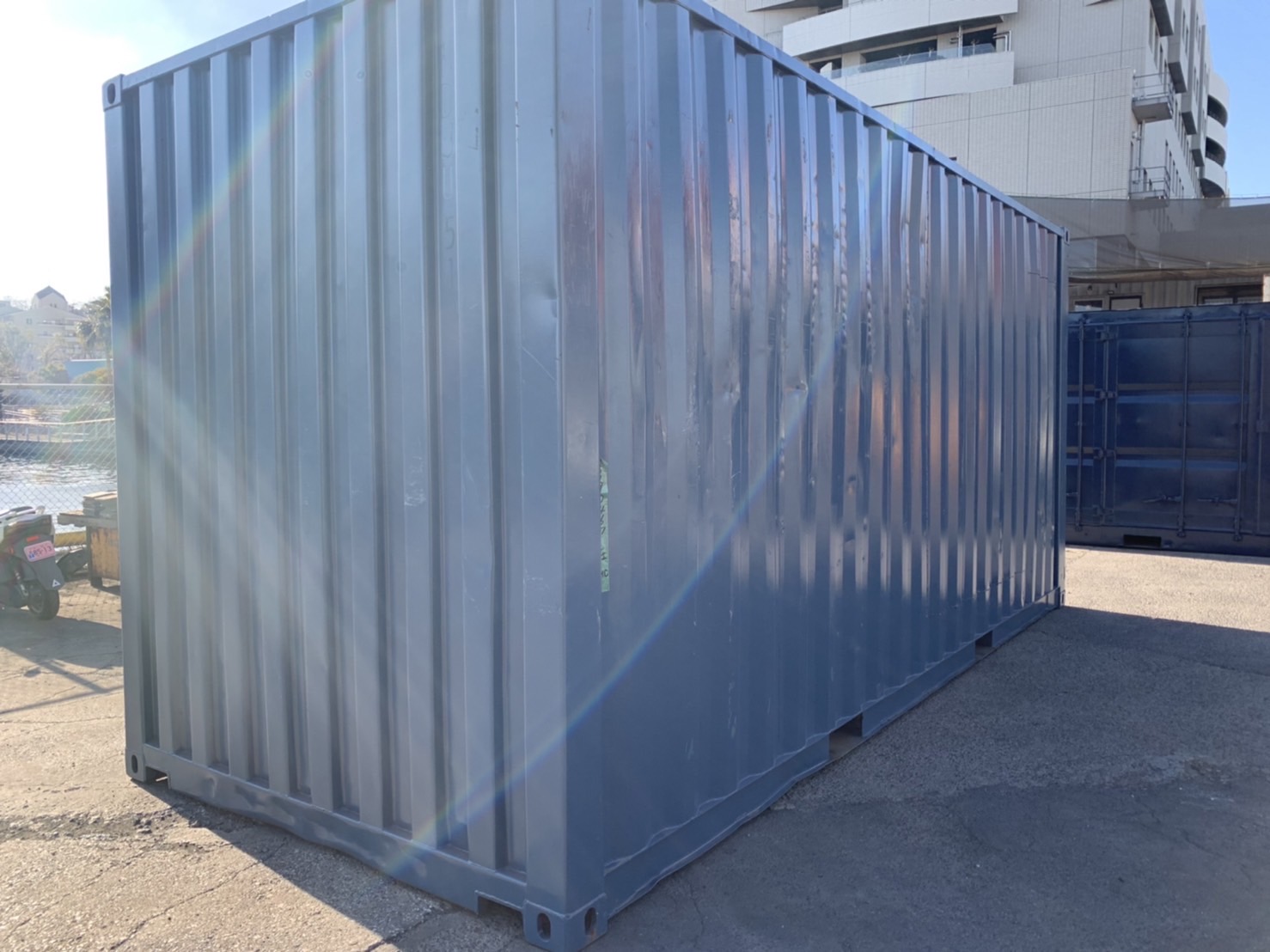 中古20ft ハイキューブ(背高)ドライスチールコンテナ　外装塗装済み