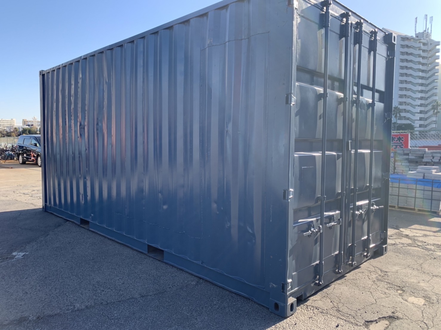 中古20ft ハイキューブ(背高)ドライスチールコンテナ　外装塗装済み