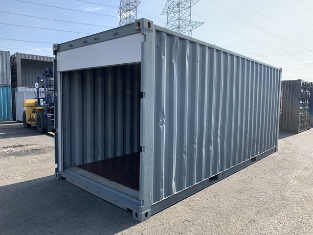 【東北】中古20ft　リア側シャッター付きコンテナ