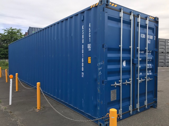 新古40ft　背高ドライスチールコンテナ【北陸】