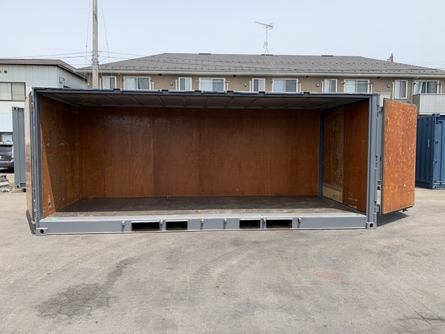 中古20ft　フルサイドオープンコンテナ