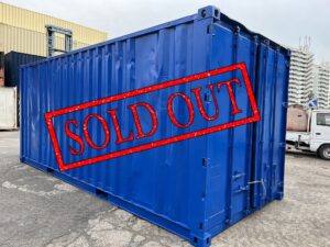 中古20ftドライスチールコンテナ　(外装塗装・床全面交換済み)