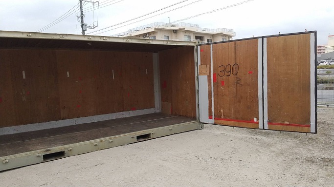 中古20ft フルサイドオープン