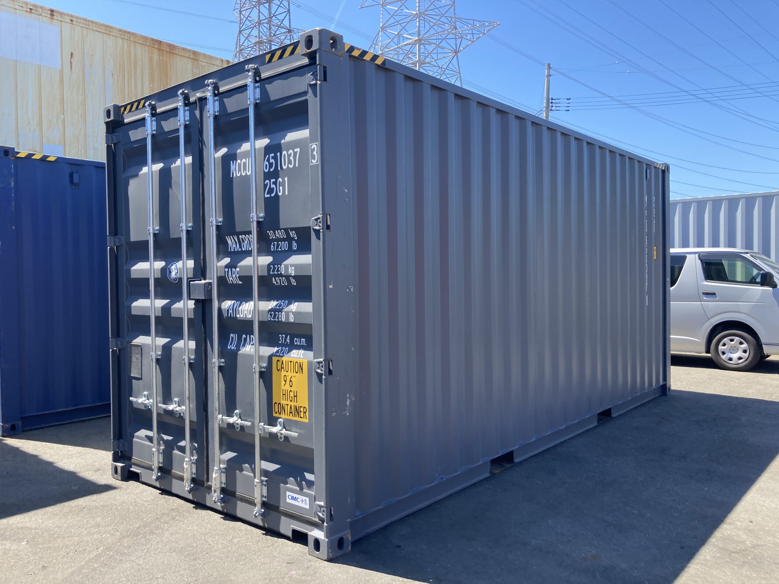 新造20ft HC(背高)ドライスチールコンテナ