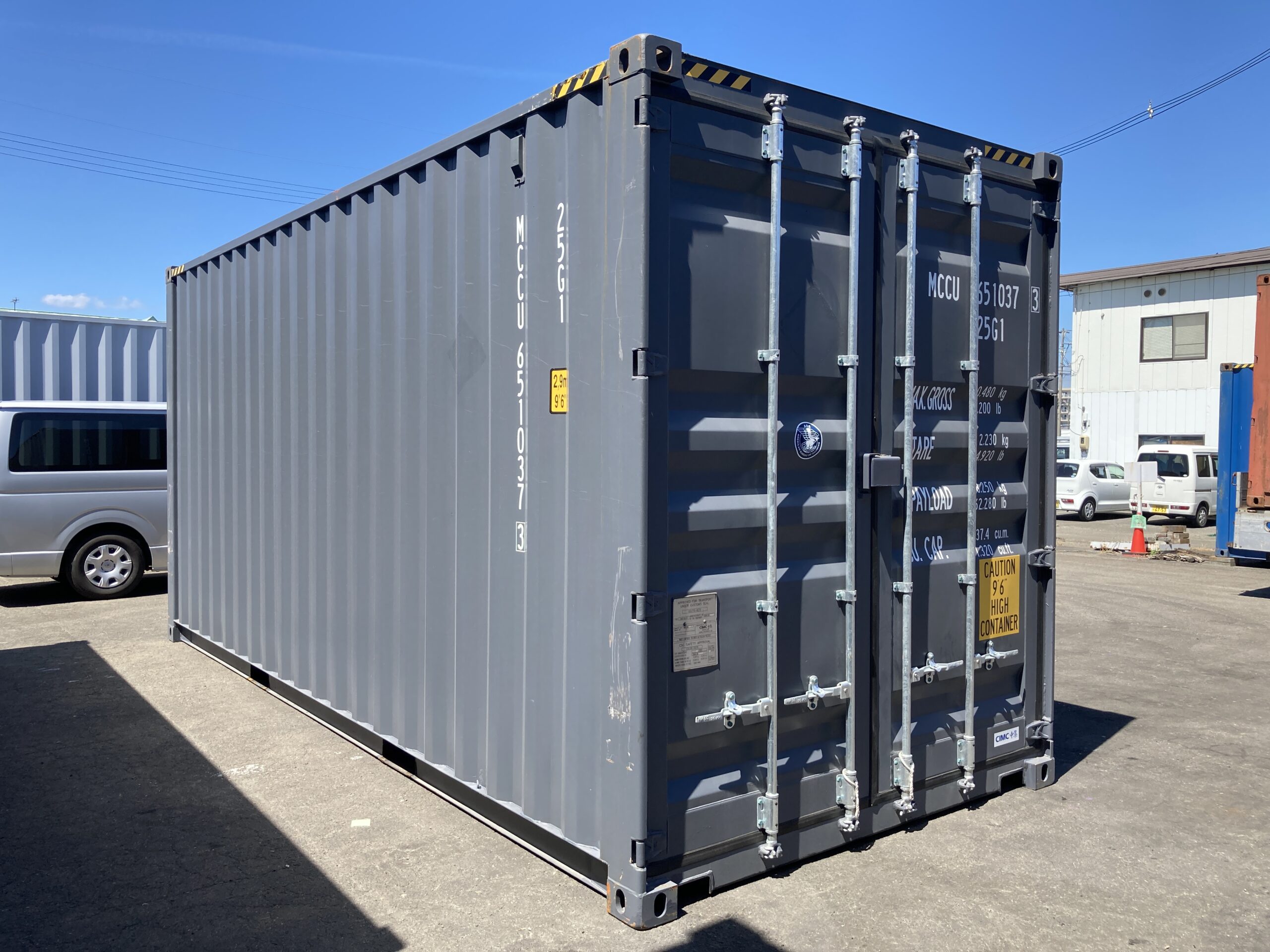 新造20ft HC(背高)ドライスチールコンテナ