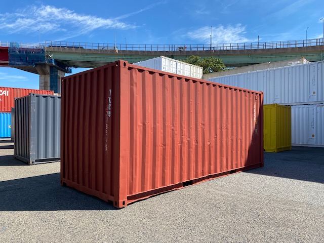 中古20ftドライスチールコンテナ　赤茶　TKCU2718365