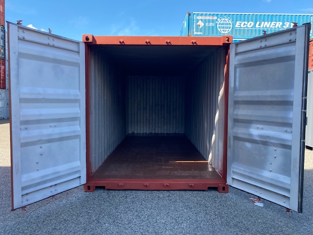 中古20ftドライスチールコンテナ　赤茶　TKCU2718365