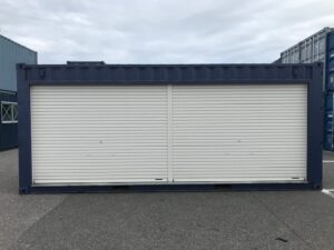 中古20ft　ドライスチールコンテナ　フルサイドシャッター付き【北陸】