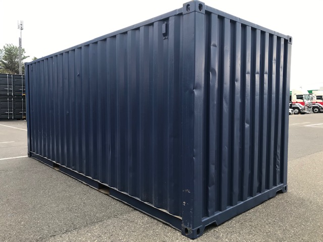 中古20ft　ドライスチールコンテナ　フルサイドシャッター付き【北陸】