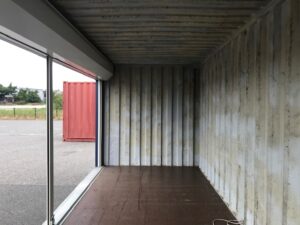 中古20ft　ドライスチールコンテナ　フルサイドシャッター付き【北陸】