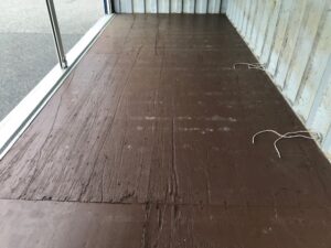 中古20ft　ドライスチールコンテナ　フルサイドシャッター付き【北陸】