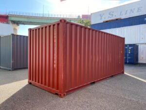 高年式20ftドライスチールコンテナ　2022年製　赤茶