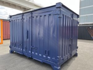 中古12ft　サイドオープンコンテナー　塗装済み