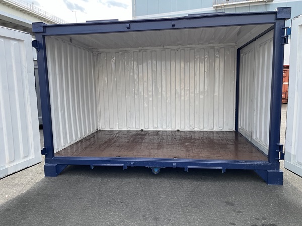 中古12ft　サイドオープンコンテナー　塗装済み