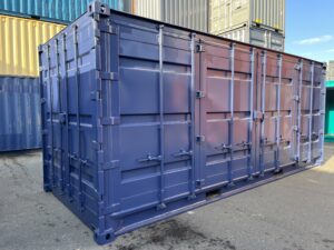 中古20ft フルサイドオープンコンテナ　外装塗装済み
