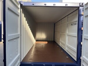 中古20ft フルサイドオープンコンテナ　外装塗装済み