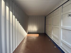 中古20ft フルサイドオープンコンテナ　外装塗装済み