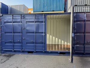 中古20ft フルサイドオープンコンテナ　外装塗装済み