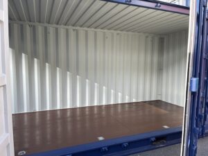 中古20ft フルサイドオープンコンテナ　外装塗装済み