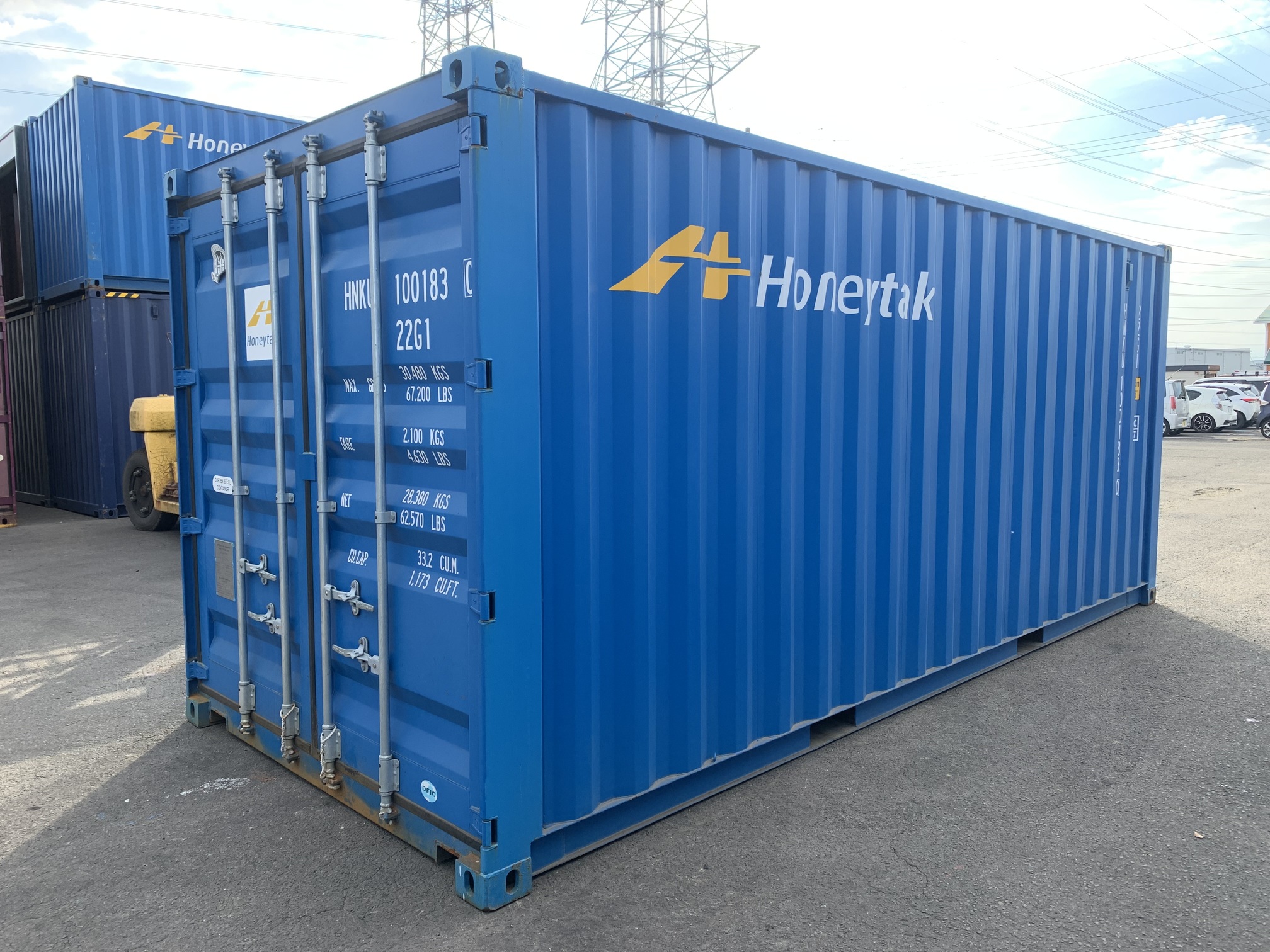 新古20ft　ドライスチールコンテナ