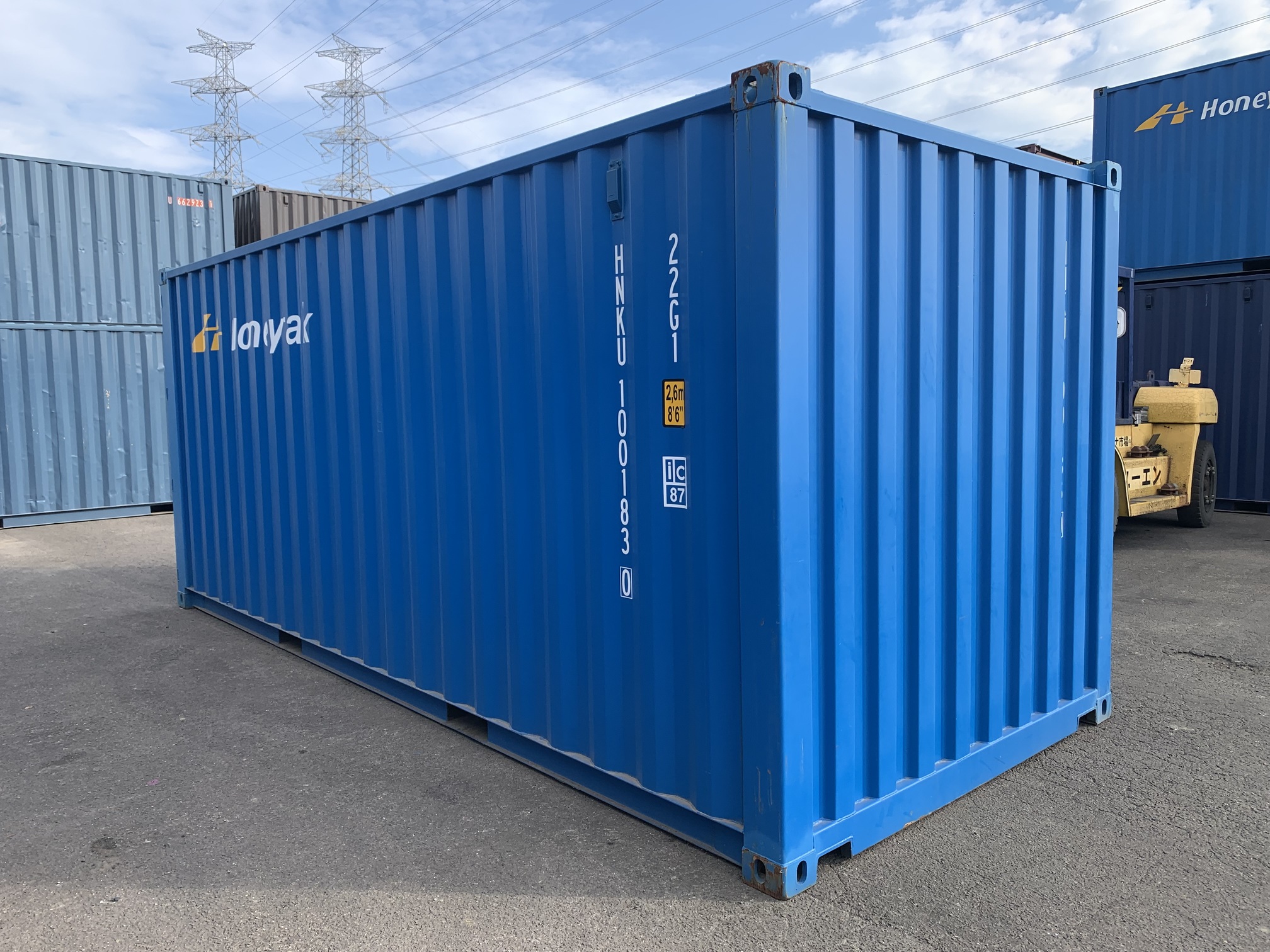 新古20ft　ドライスチールコンテナ