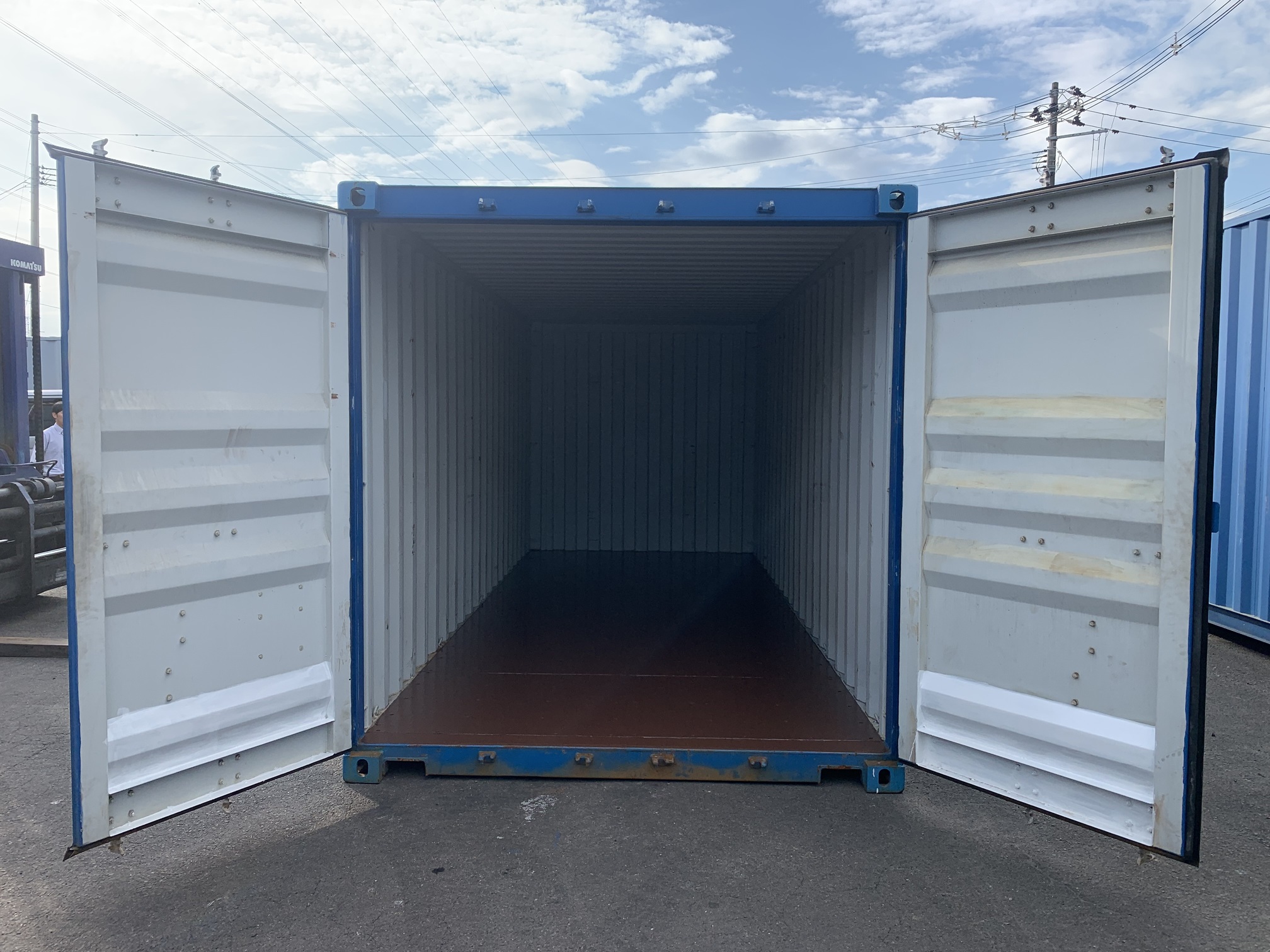 新古20ft　ドライスチールコンテナ